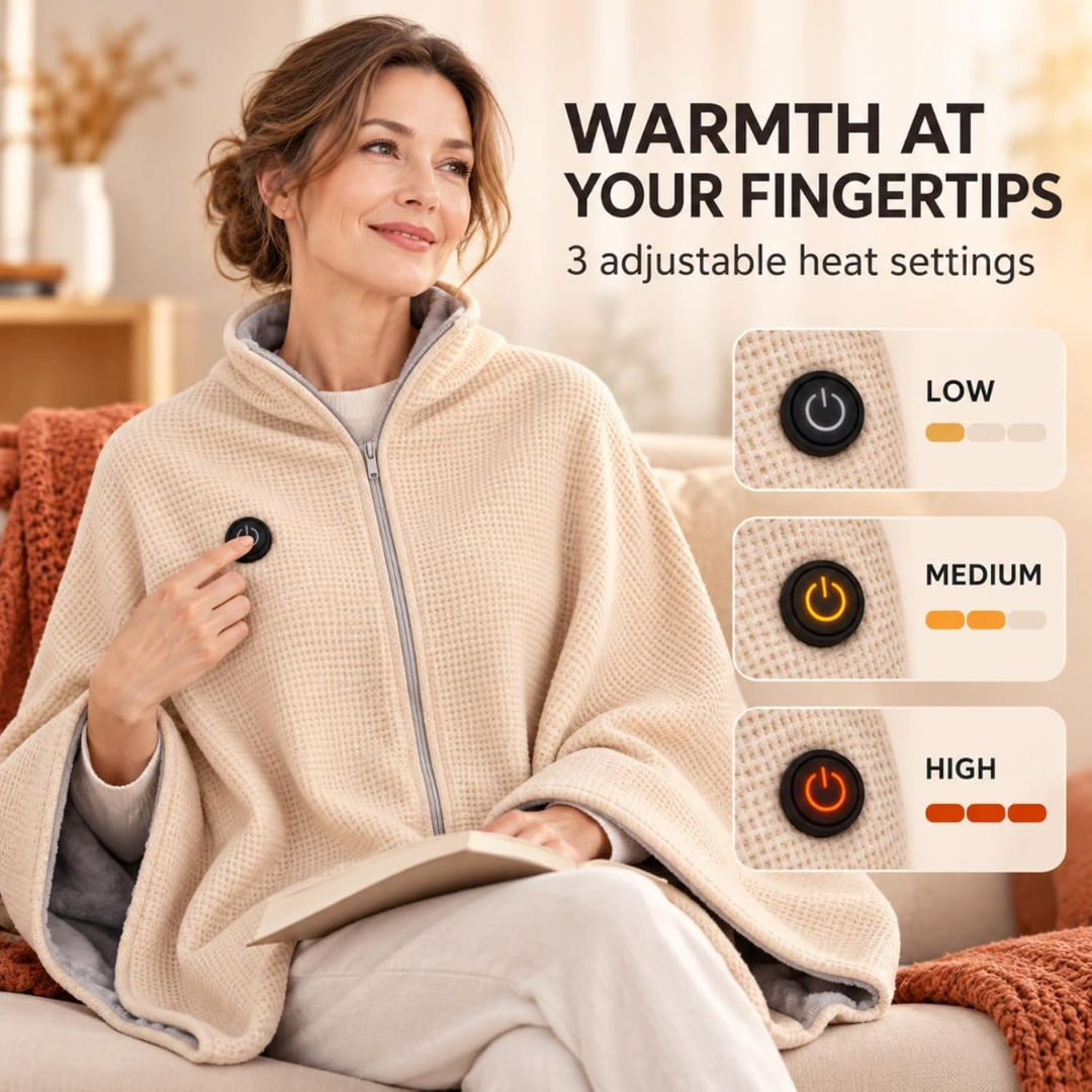 Alisanda Heated Wrap with three warmth levels